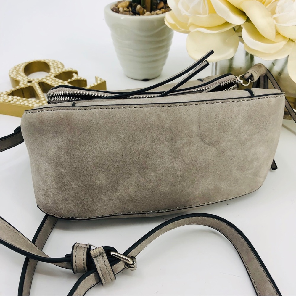 Faux Suede Fringe Crossbody Bag - Picture 6 of 8
